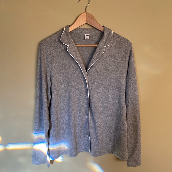 NWOT OLD NAVY Relaxed Button-Front Sleep Shirt - Picture 2 of 8